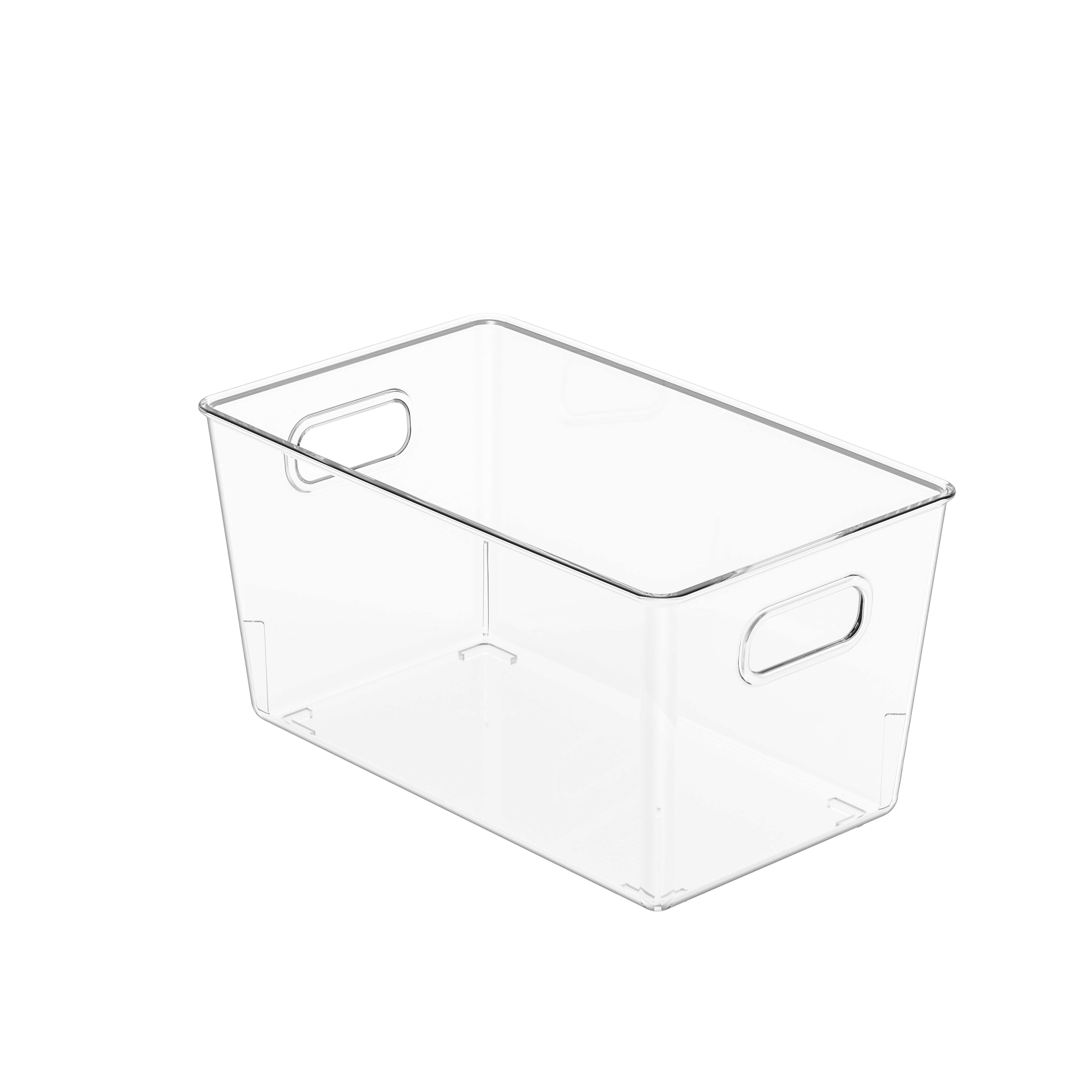 سطل ذخیره سازی قابل پشته را با درب ها پاک کنید